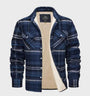 Herren Flanellhemd mit Fleece-Futter und Karomuster-S-Blau-Grau-Luzern Mode