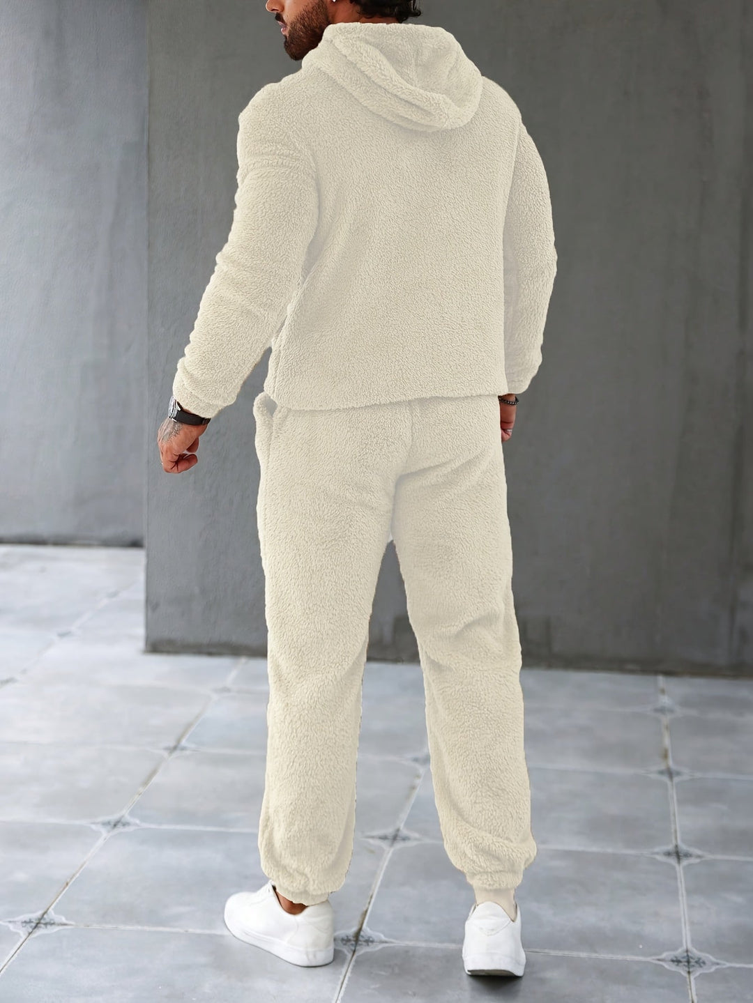 Herren Fleece Jogginganzug mit Kapuze für Freizeit und Sport-Luzern Mode