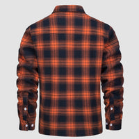 Herren Flanellhemd mit Fleece-Futter und Karomuster-Luzern Mode