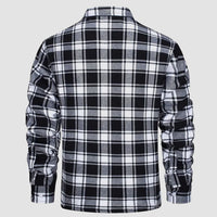 Herren Flanellhemd mit Fleece-Futter und Karomuster-Luzern Mode
