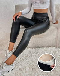 Damen Thermo-Leggings mit Fleece-Futter für Wintermode-M-Luzern Mode