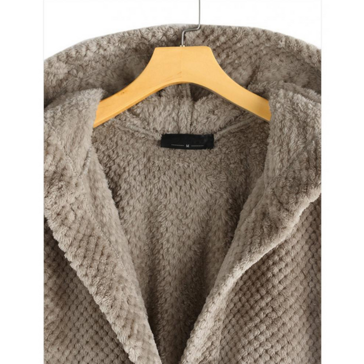 Herren Fleecejacke mit Kapuze für kalte Wintertage-Luzern Mode