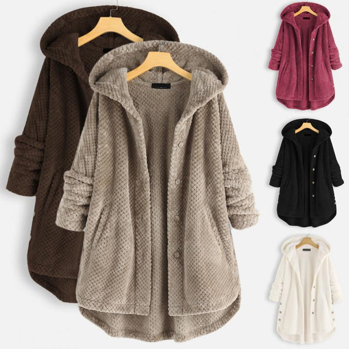 Herren Fleecejacke mit Kapuze für kalte Wintertage-Luzern Mode