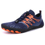 Herren Barfußschuhe für Sport und Outdoor Aktivitäten-Blau und Orange-36-Luzern Mode