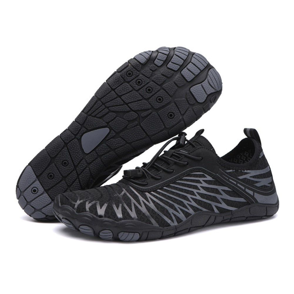 Herren Barfußschuhe für Sport und Outdoor Aktivitäten-Schwarz-36-Luzern Mode