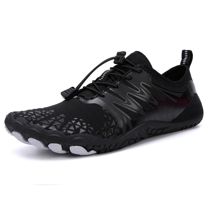Herren Barfußschuhe für Sport und Outdoor Aktivitäten-Schwarz und Grau-36-Luzern Mode