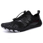 Herren Barfußschuhe für Sport und Outdoor Aktivitäten-Schwarz und Grau-36-Luzern Mode