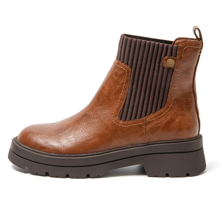 Herren Chelsea Boots mit rutschfester Sohle für Outdoor-Braun-36-Luzern Mode