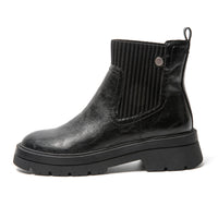 Herren Chelsea Boots mit rutschfester Sohle für Outdoor-Schwarz-36-Luzern Mode