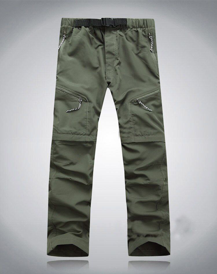 Herren Outdoorhose mit Reißverschlusstaschen und Gürtel-Luzern Mode