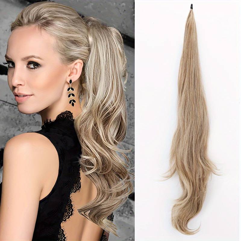 Haarverlängerung Clip-In Zopf Locken Echthaar Extensions-Sandy Blonde-Luzern Mode