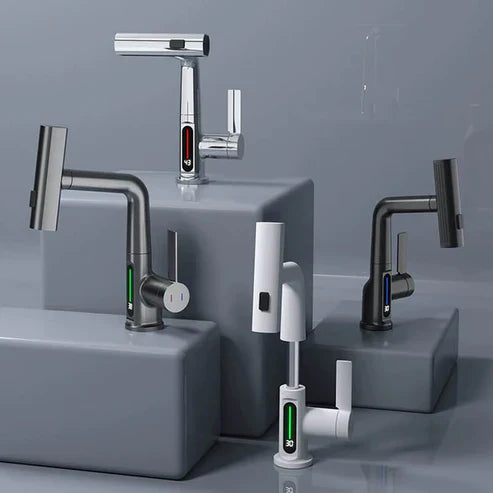 Wasserhahn | Flexibel Display Vielseitig Langlebig 5 Modi Universell-Luzern Mode