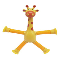 Spielzeug-Giraffe | Flexibel Bunt Langlebig Stretch Saugnapf-Gelb-Ohne Lichter-Luzern Mode