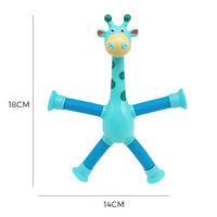 Spielzeug-Giraffe | Flexibel Bunt Langlebig Stretch Saugnapf-Luzern Mode