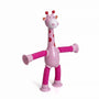 Spielzeug-Giraffe | Flexibel Bunt Langlebig Stretch Saugnapf-Rosa-Ohne Lichter-Luzern Mode