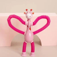 Spielzeug-Giraffe | Flexibel Bunt Langlebig Stretch Saugnapf-Luzern Mode