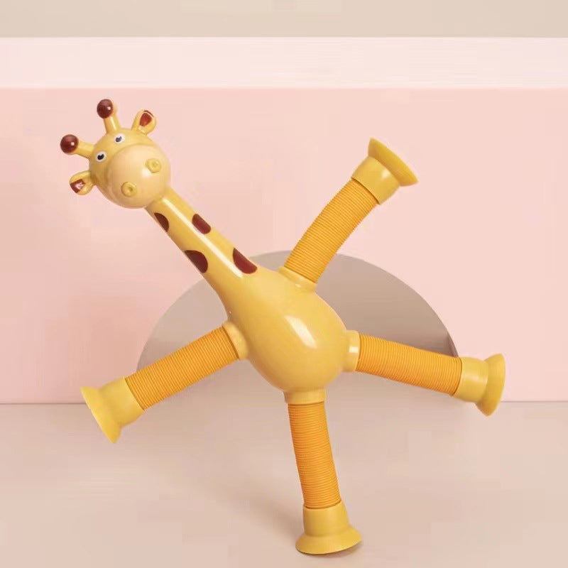 Spielzeug-Giraffe | Flexibel Bunt Langlebig Stretch Saugnapf-Luzern Mode