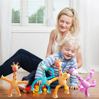 Spielzeug-Giraffe | Flexibel Bunt Langlebig Stretch Saugnapf-Luzern Mode