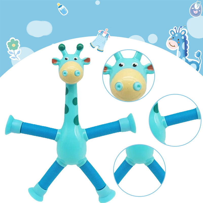 Spielzeug-Giraffe | Flexibel Bunt Langlebig Stretch Saugnapf-Luzern Mode