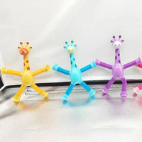 Spielzeug-Giraffe | Flexibel Bunt Langlebig Stretch Saugnapf-Luzern Mode