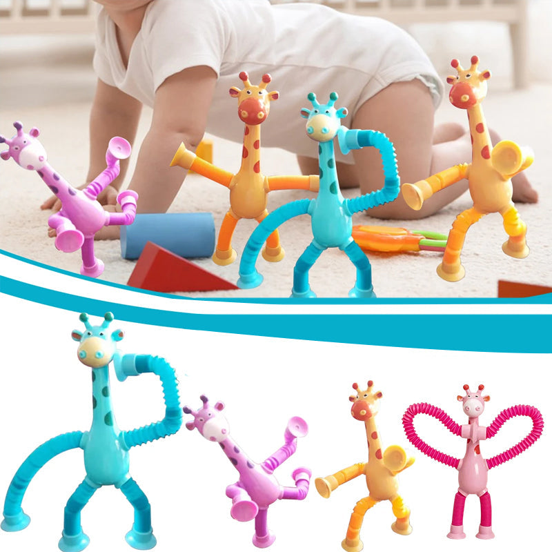 Spielzeug-Giraffe | Flexibel Bunt Langlebig Stretch Saugnapf-Luzern Mode