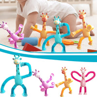 Spielzeug-Giraffe | Flexibel Bunt Langlebig Stretch Saugnapf-Luzern Mode