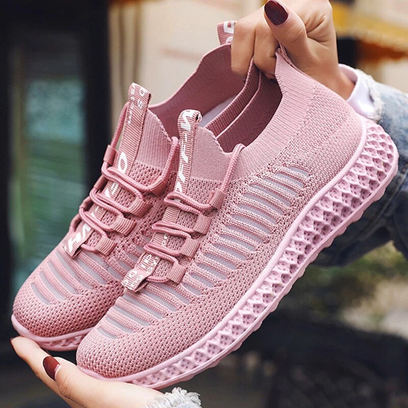 Atmungsaktive Mesh Sneaker mit Plattform für Damen Herren-Luzern Mode