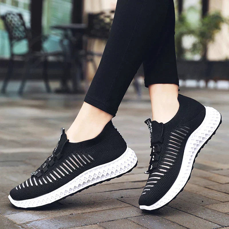 Atmungsaktive Mesh Sneaker mit Plattform für Damen Herren-Luzern Mode