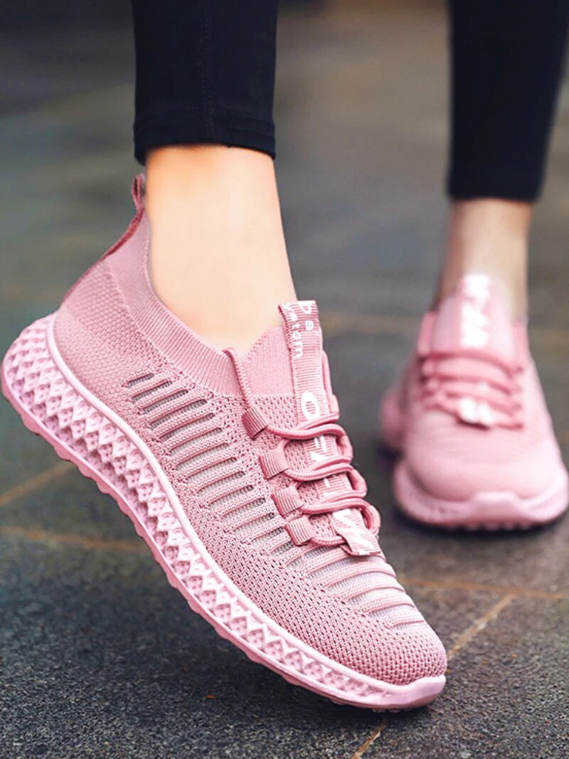 Atmungsaktive Mesh Sneaker mit Plattform für Damen Herren-Luzern Mode