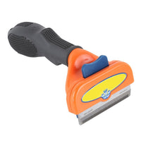 Haustier Flohkamm | Sanft Komfortabel Haarballenprävention Rutschfest-Orange-Luzern Mode