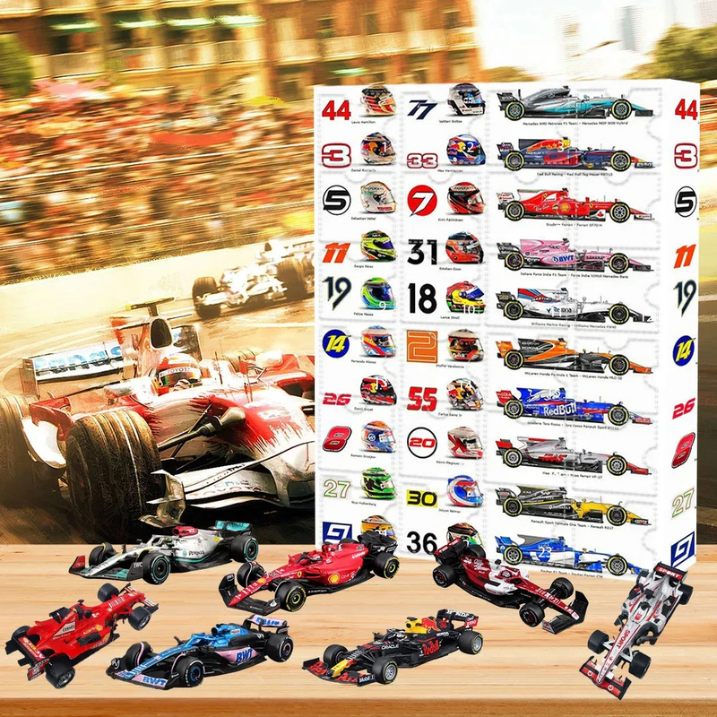 Formel-1-Adventskalender mit Sammlerstücken – Für echte Rennsportfans