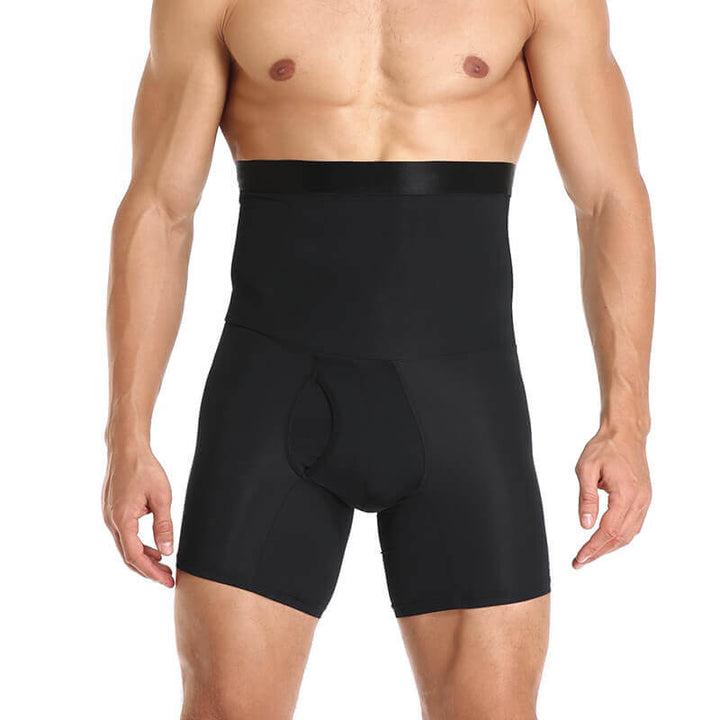 Herren Shapewear Miederhose Bauchweg Unterwäsche Formend-Schwarz-M-Luzern Mode