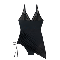 Figurformender Badeanzug Damen | Bauchweg Effekt | Mesh | Shaping | Sommertrend-Luzern Mode