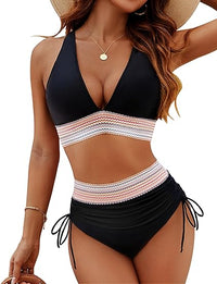 Figurformender Bikini Damen | High Waist | Push-up Effekt | 1 kaufen 1 gratis | Trend-Luzern Mode