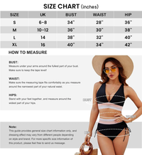 Figurformender Bikini Damen | High Waist | Push-up Effekt | 1 kaufen 1 gratis | Trend-Luzern Mode