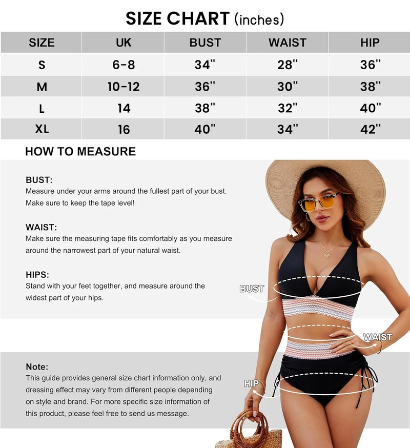 Figurformender Bikini Damen | High Waist | Push-up Effekt | 1 kaufen 1 gratis | Trend-Luzern Mode