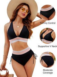 Figurformender Bikini Damen | High Waist | Push-up Effekt | 1 kaufen 1 gratis | Trend-Luzern Mode