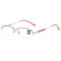 Hochwertige Lesebrille mit Blaulichtfilter, Bifokal-Design-Lila-'+1.00/ 40-45 JAAR-Luzern Mode