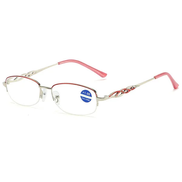 Hochwertige Lesebrille mit Blaulichtfilter, Bifokal-Design-Lila-'+1.00/ 40-45 JAAR-Luzern Mode