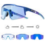 Hochleistungs-Sportbrille mit selbsttönenden Gläsern-Blau-Luzern Mode