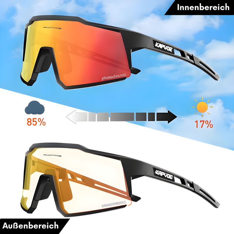Hochleistungs-Sportbrille mit selbsttönenden Gläsern-Luzern Mode