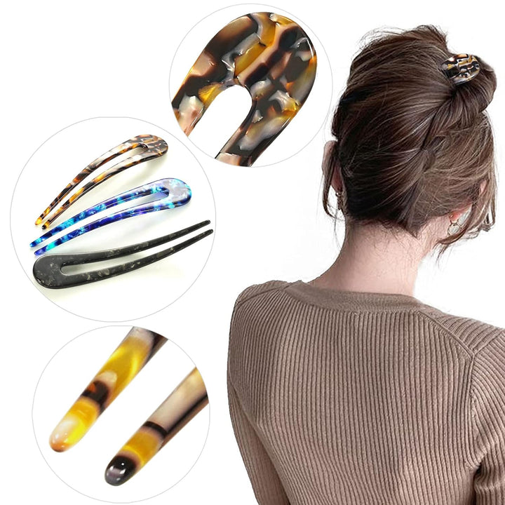 Luxuriöse Haarklammer im Schildpatt-Design für Damen-Luzern Mode