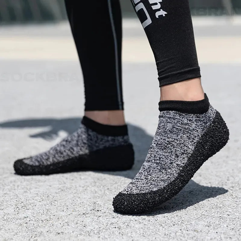Rutschfeste Barfußsocken für Damen und Herren kaufen-Grau-35-Luzern Mode