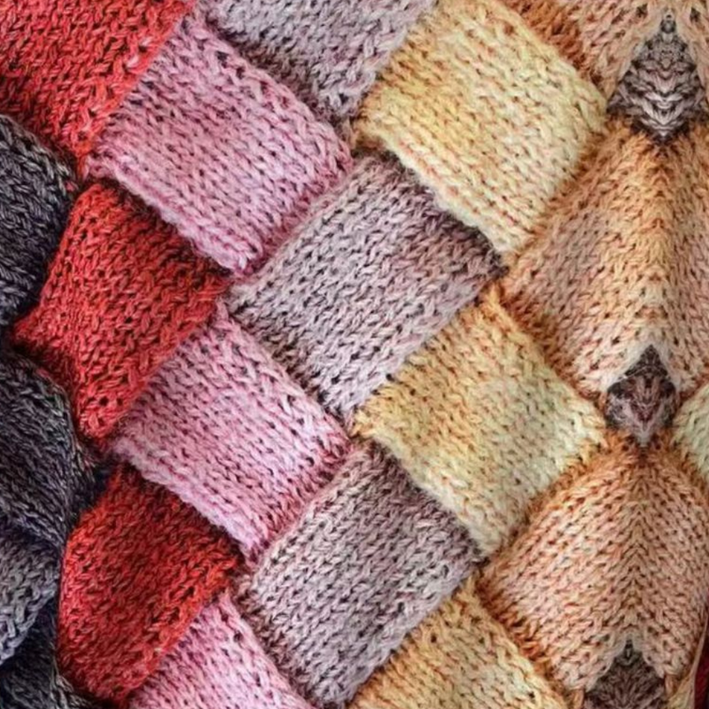 Damen Strickpullover mit Karomuster - Modischer Pullover-Luzern Mode