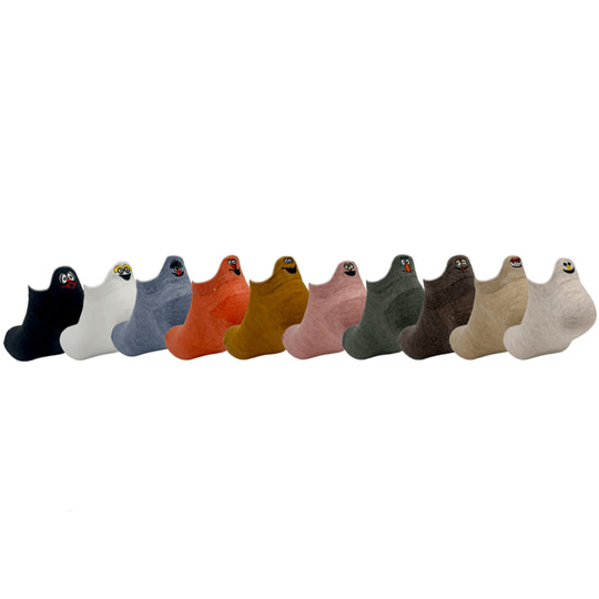 Socken Set | Unisex | Gesichter | 10 Paar | Knöchelsocken | Baumwollmix-Luzern Mode