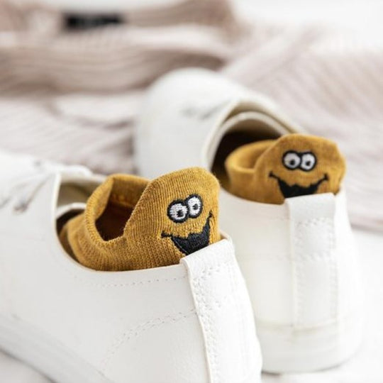Socken Set | Unisex | Gesichter | 10 Paar | Knöchelsocken | Baumwollmix-Luzern Mode