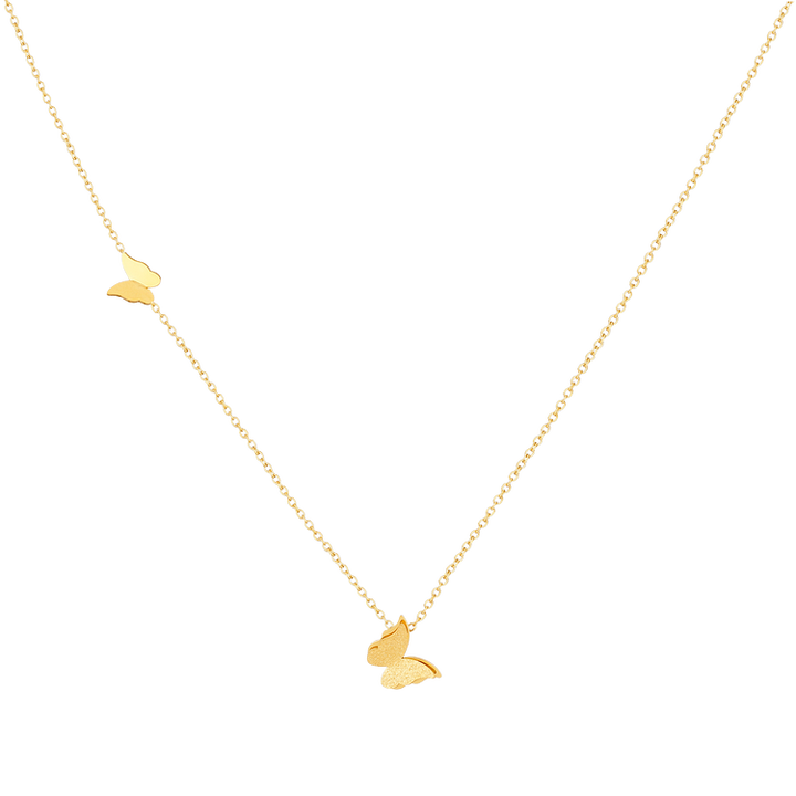 Damen Halskette | Schmetterling Stilvoll Einzigartig Vielseitig Anhänger Langlebig-Gold-Luzern Mode