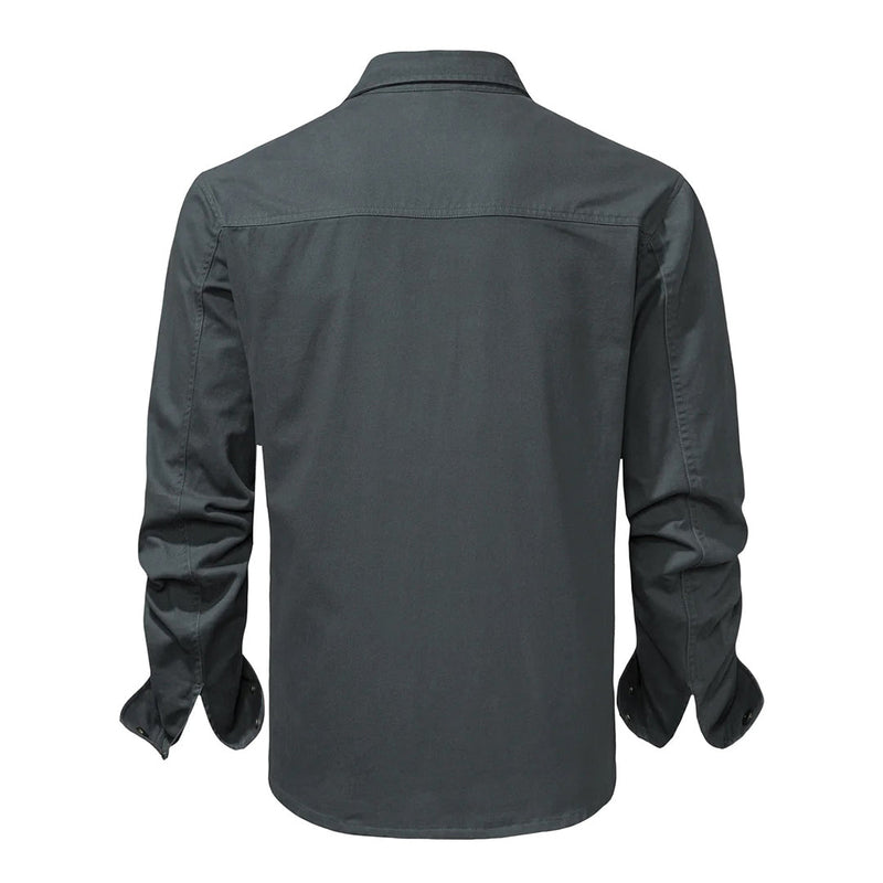 Herren Outdoor Hemd mit Taschen - Robustes Freizeitshirt-Luzern Mode
