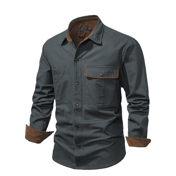 Herren Outdoor Hemd mit Taschen - Robustes Freizeitshirt-Luzern Mode
