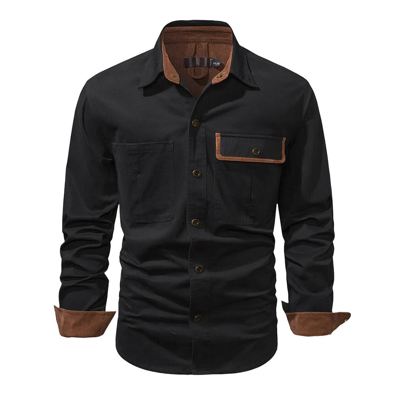 Herren Outdoor Hemd mit Taschen - Robustes Freizeitshirt-Luzern Mode